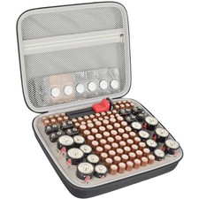 Battery Storage Box with Tester - Drawer Travel Organizer