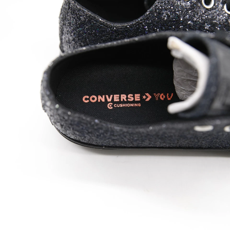 Converse All Star Black & Purple Glitter Galaxy Men's 9.5 Women's 11.5 Cushion  - Image 4 of 4