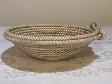 Handcrafted Western Lariat Lasso Rope Basket Ranch Western Art Decor