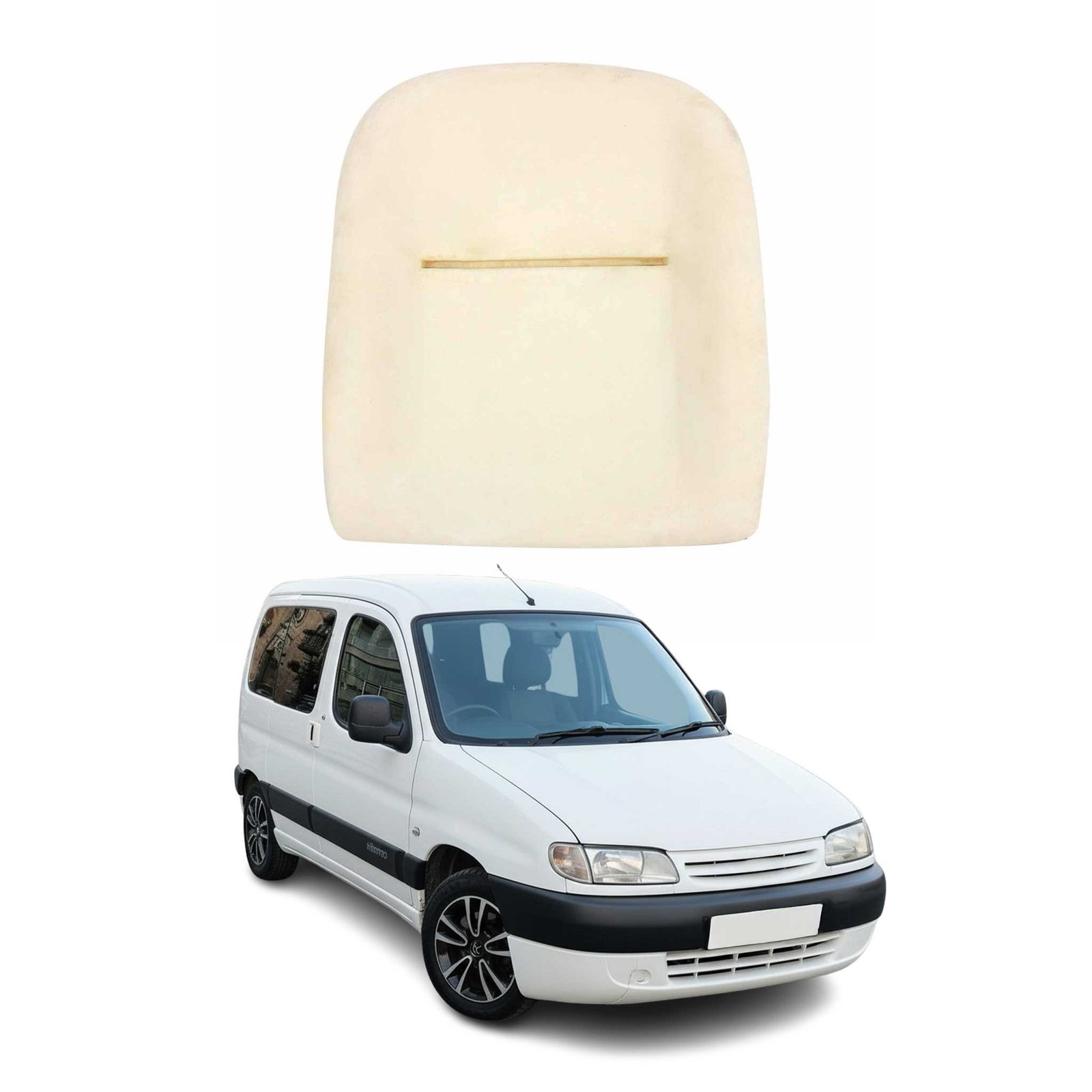 Mousse de dossier pour Peugeot Partner I réparer un siège usé affaissé 97-08