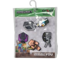 Crocs Minecraft Jibbitz Shoe Charms Unisex Kids One Size 5 Pack Multicolor
