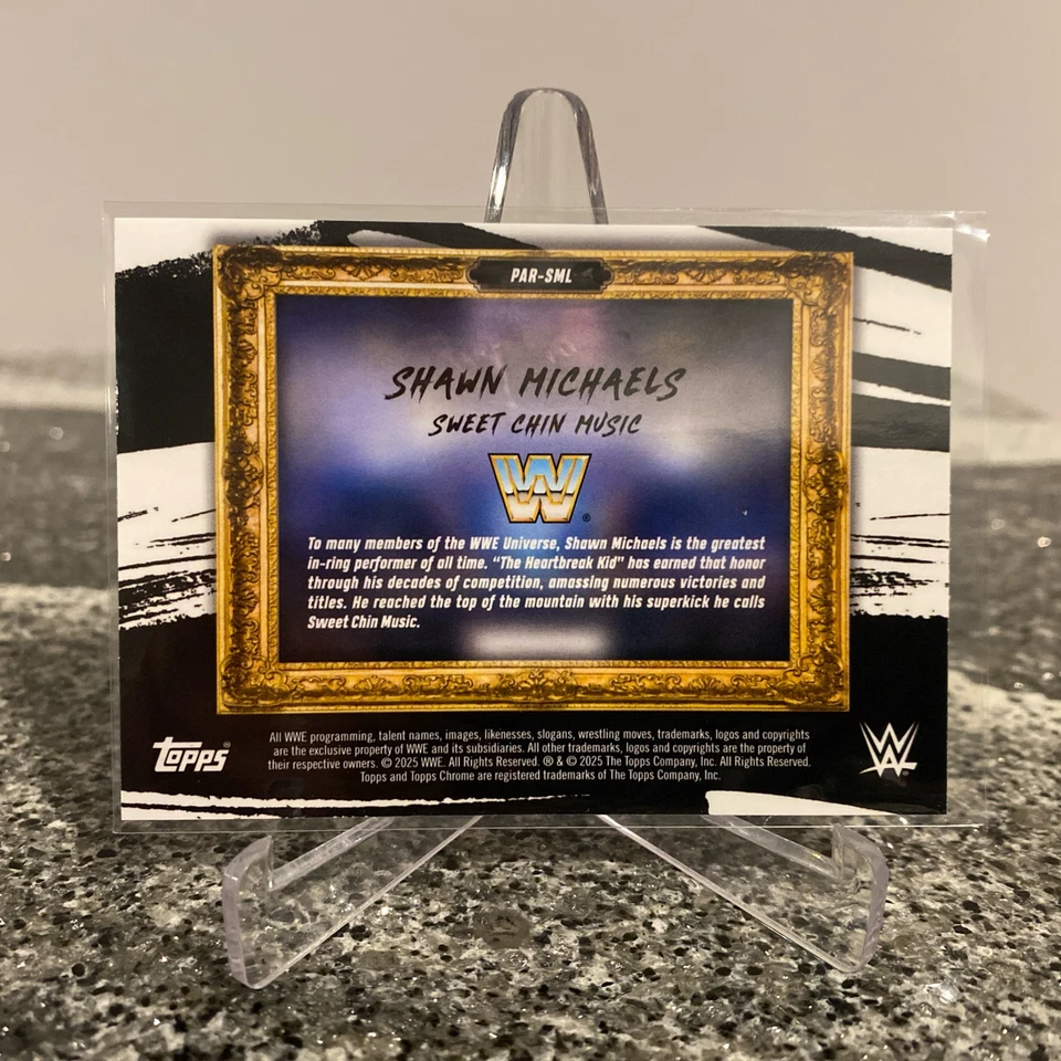2025 Topps Chrome WWE Paradigm Shawn Michaels Refractor #PAR-SML - Image 2 of 4