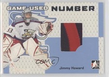 2006-07 ITG Heroes and Prospects Game-Used Number Jimmy Howard #GUN-03 2d8