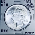 1923 P BU GEM PEACE SILVER DOLLAR UNC MS+++ U.S. MINT RARE COIN 8387