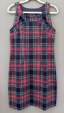 new GRETCHEN SCOTT womens M Isosceles Dress Duke of York Black Plaid HOLIDAY NWT