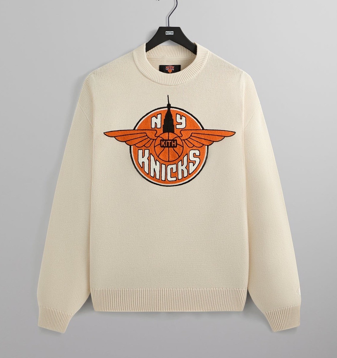 Kith for the New York Knicks Wings Lewis Knit Sweater FW24 Kith for the New York Knicks Wings Lewis Knit Sweater FW24