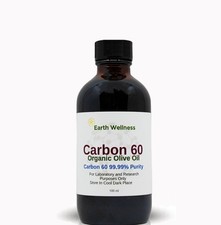 Carbon 60 HIGH PURITY 99.9 Organic Olive Oil Buckminsterfullerene C60 100 ml x1