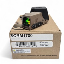 Sig Sauer Romeo-M17 Red 2 MOA Dot 32 MOA Circle Coyote Reflex Sight SORM1700