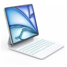   English  Magic Keyboard for iPad Air 11 inch M3,2025/ M2,2024  iPad Air White