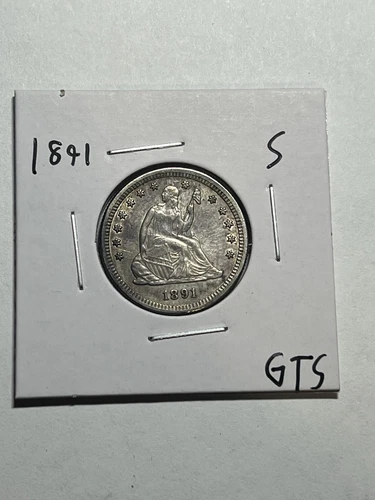 1891-S SEATED LIBERTY SILVER QUARTER NICE UNC GREAT STRIKE NICE LUSTER