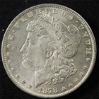 1878 $1 Morgan Silver Dollar, Reverse of '78, 7 Tail Feathers - Free Shipping US