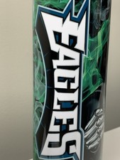 Philadelphia Eagles Tumbler 20oz Travel Cup Mug Stainless Steel W/ Straw