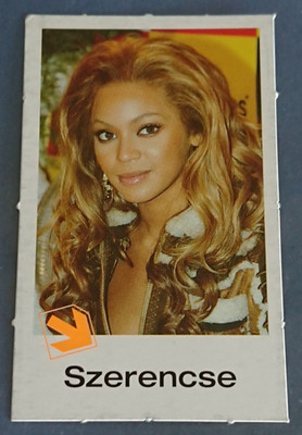 Beyoncé Rookie Card RC - Bravo Magazine Perforated Card 2003 Hungarian Edition