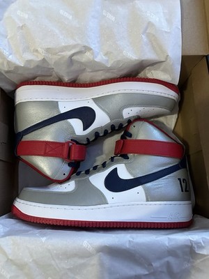 Tom Brady Patriots Custom Nike Air Force (2017) High Top Shoes