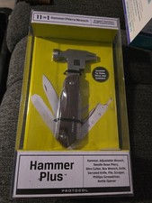 Hammer Plus 11-in-1 Hammer/Pliers/Wrench Multi-Tool, Stainless Steel, Wood S7 