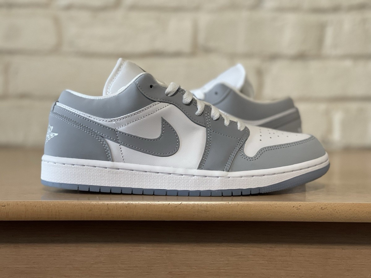 Nike Air Jordan 1 Low Retro 'Wolf Grey' White DC0774-105 Women