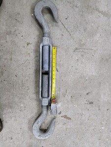 Crosby Turnbuckle 1 1/2 Hook To Hook Galvanized