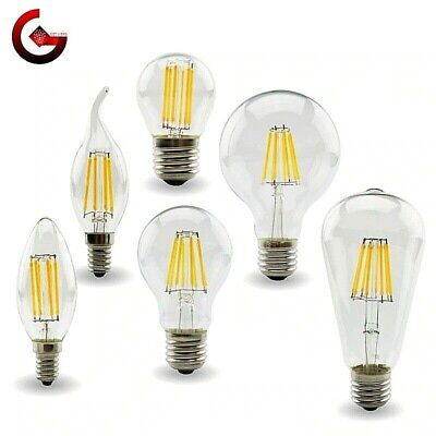 Dimmable E27 E14 LED Lights Bulbs Lamp Vintage Retro Filament Edison Antique RM