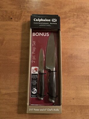 Calphalon 2 Piece Prep Knife Set ! Brand New In Sealed Box. Parer & Chef Knives