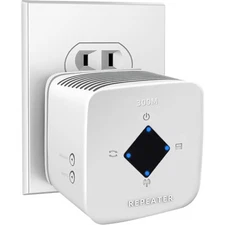 2.4GHz 300Mbps WiFi Extender Repeater Internet Booster Quick Setup Stable Signal