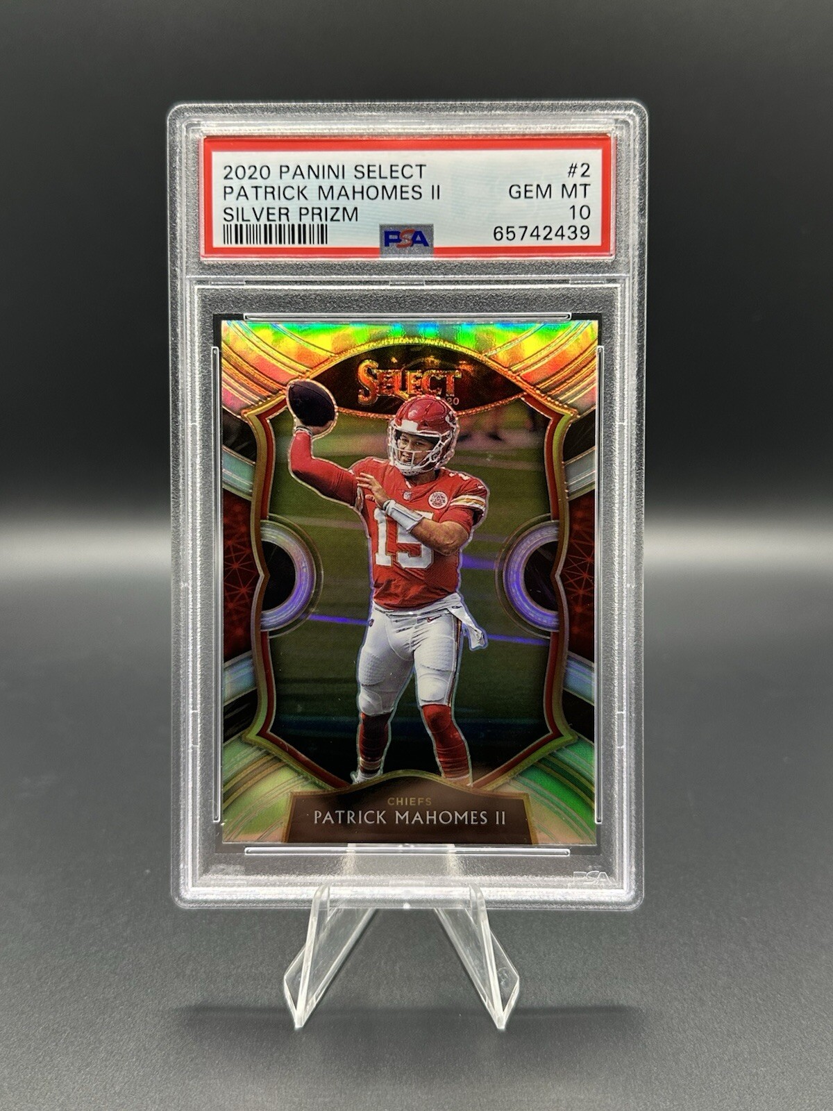 2020 PANINI SELECT PATRICK MAHOMES #2 CONCOURSE SILVER PRIZM PSA 10 KC CHIEFS