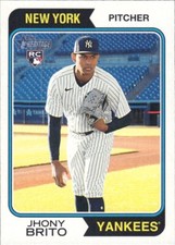 2023 Topps Heritage High Number - #557 Jhony Brito (RC) ROOKIE