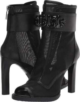 Karl Lagerfeld Paris Women's Blayze Bootie Ankle Boot, Black, 8.5 NWB Defect