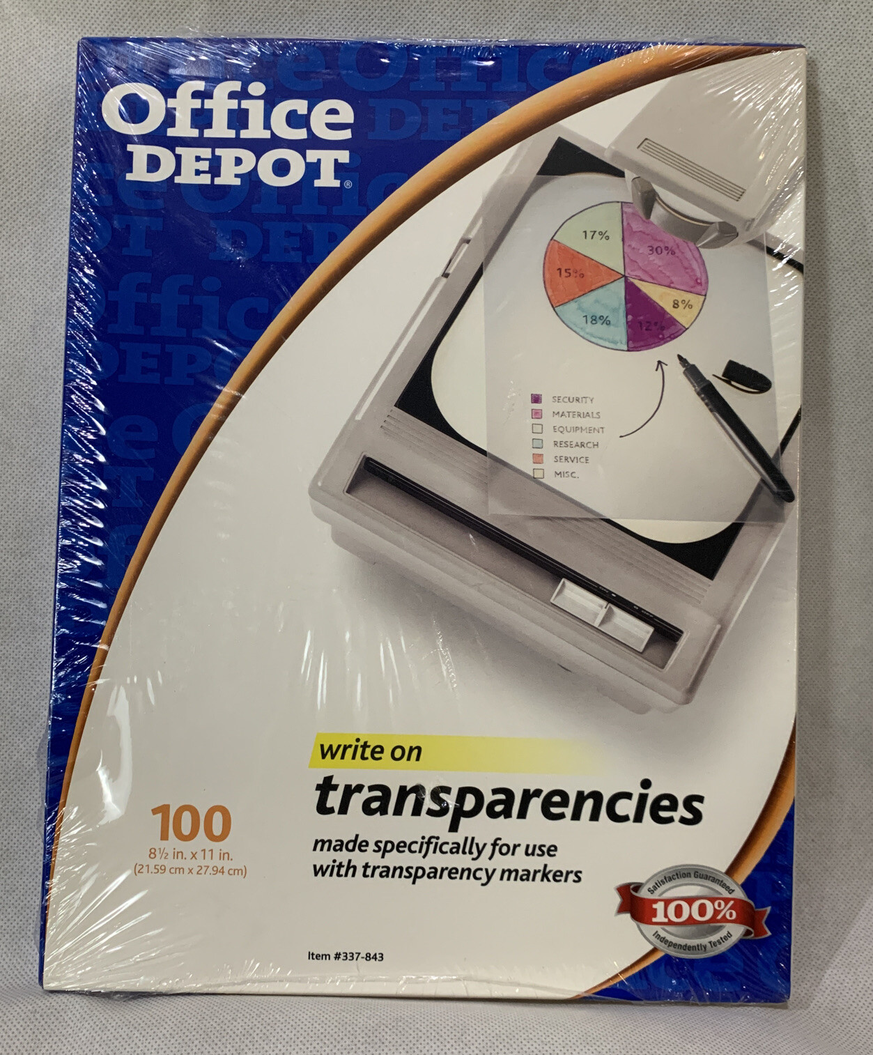 Office Depot Write On Transparencies 8.5in x 11in Pack of 100 Sheets eBay