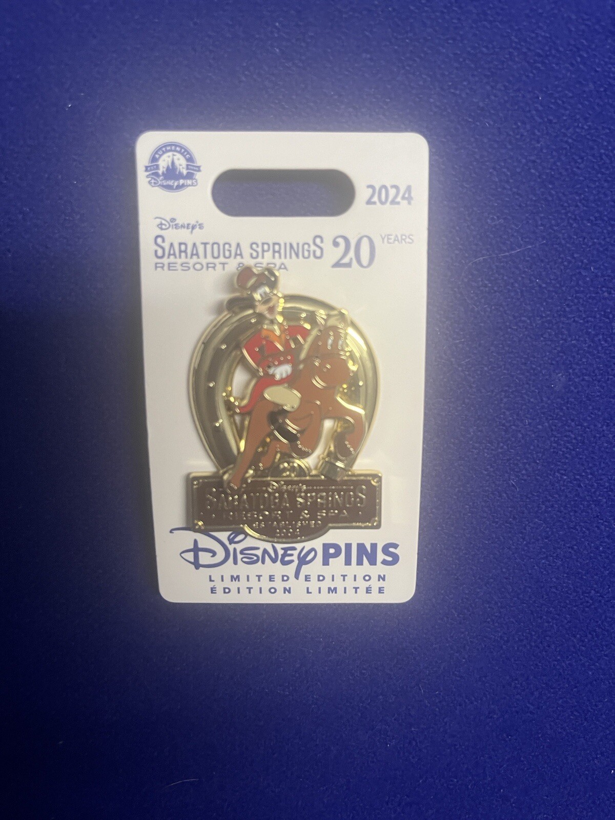 2024 Disney Parks Saratoga Springs Resort Goofy 20th Anniversary Pin LE 2000