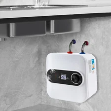 1500W Mini Tank Electric Water Heater 8L Point of Use Hot Water Boat RV