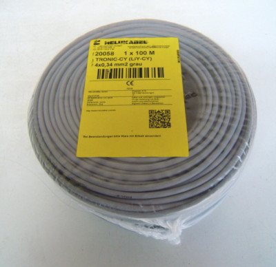 Helukabel Tronic-CY (LiY-CY) 4x0,34mm², 100m