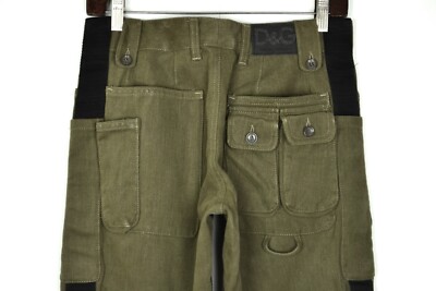 Vintage DOLCE GABBANA Cargo Pants D&G Trousers Multipocket Bondage 