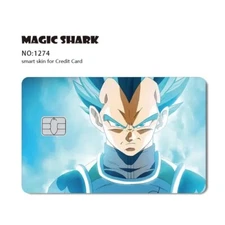 Dragon Ball Super SS Blue God Vegeta Anime Credit Debit Card Skin | Small Chip