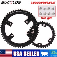 BUCKLOS 34/36/39/50/52/53T 110BCD Chainring Road Bike 11 Speed Chain for Shimano
