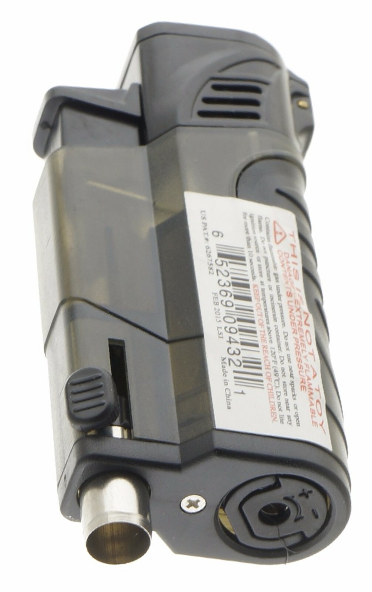 12 PACK Quad Jet Torch Lighter Adjustable Flame W/ Cigar Puncher