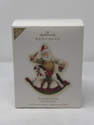 2009 Hallmark Keepsake Toymaker Santa Sonderedition Weihnachts-Ornament Neu OVP