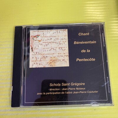 Chant Beneventain De La Pentecote - Schola Saint Gregoire  -  Cd