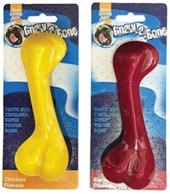 Goodboy Gnaw A Bone Nylon Bone Dental Chicken Bacon Dog Tough Chew Toy Armitage