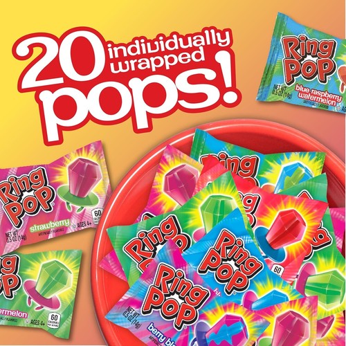 Bulk Easter Candy Lollipop Variety Party Pack - 20 Count Lollipops W/ Assorted F - Picture 2 of 5