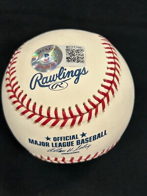 David Ortiz Signed Auto OMLB Baseball with BP insc Boston Red Sox