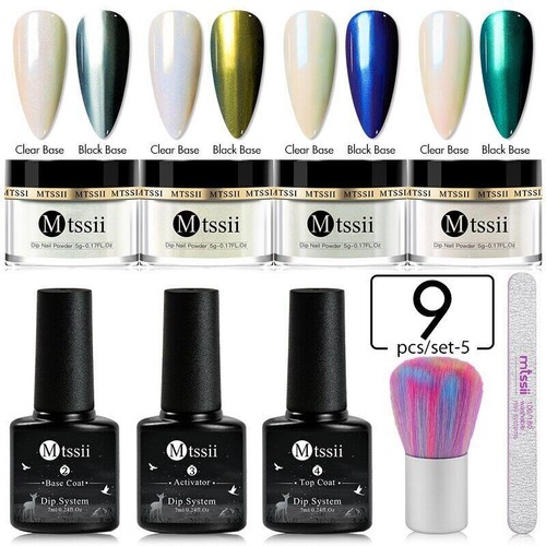 Juego de polvo de uñas de inmersión de 5 g sistema de inmersión en polvo brillo de uñas desnudo kit de uñas arte - Imagen 65 de 77