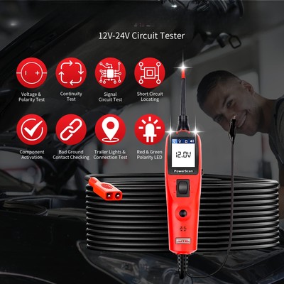 Power Circuit Probe Kit Digital Voltage Circuit Tester Car Diagnostic Test Tool