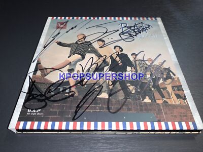 B.A.P 4th Single Album Unplugged 2014 Autographed Signed CD