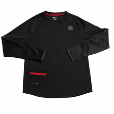 Russell Youth Boys Long Sleeve Pullover Size L-XL 10-16 Black Reflective Top