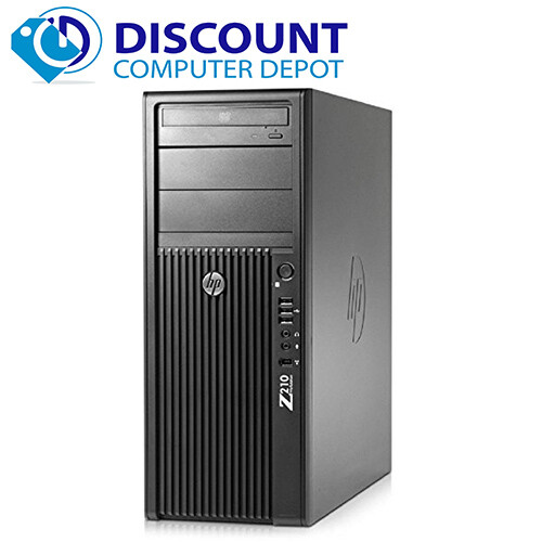 Fast HP Z210 Workstation Desktop Computer i3 8GB RAM 1TB HD DVD-RW