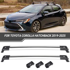 Aluminum Roof Rail Rack Cross Bars Crossbar For 2019-25 Toyota Corolla Hatchback
