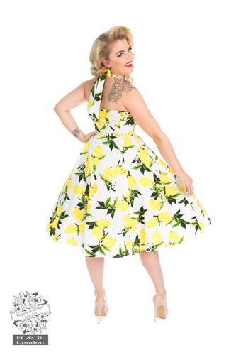 Hearts & Roses London Lemon Swing Dress. Vintage, 1950's, Rock n Roll, Dance. - Picture 8 of 9