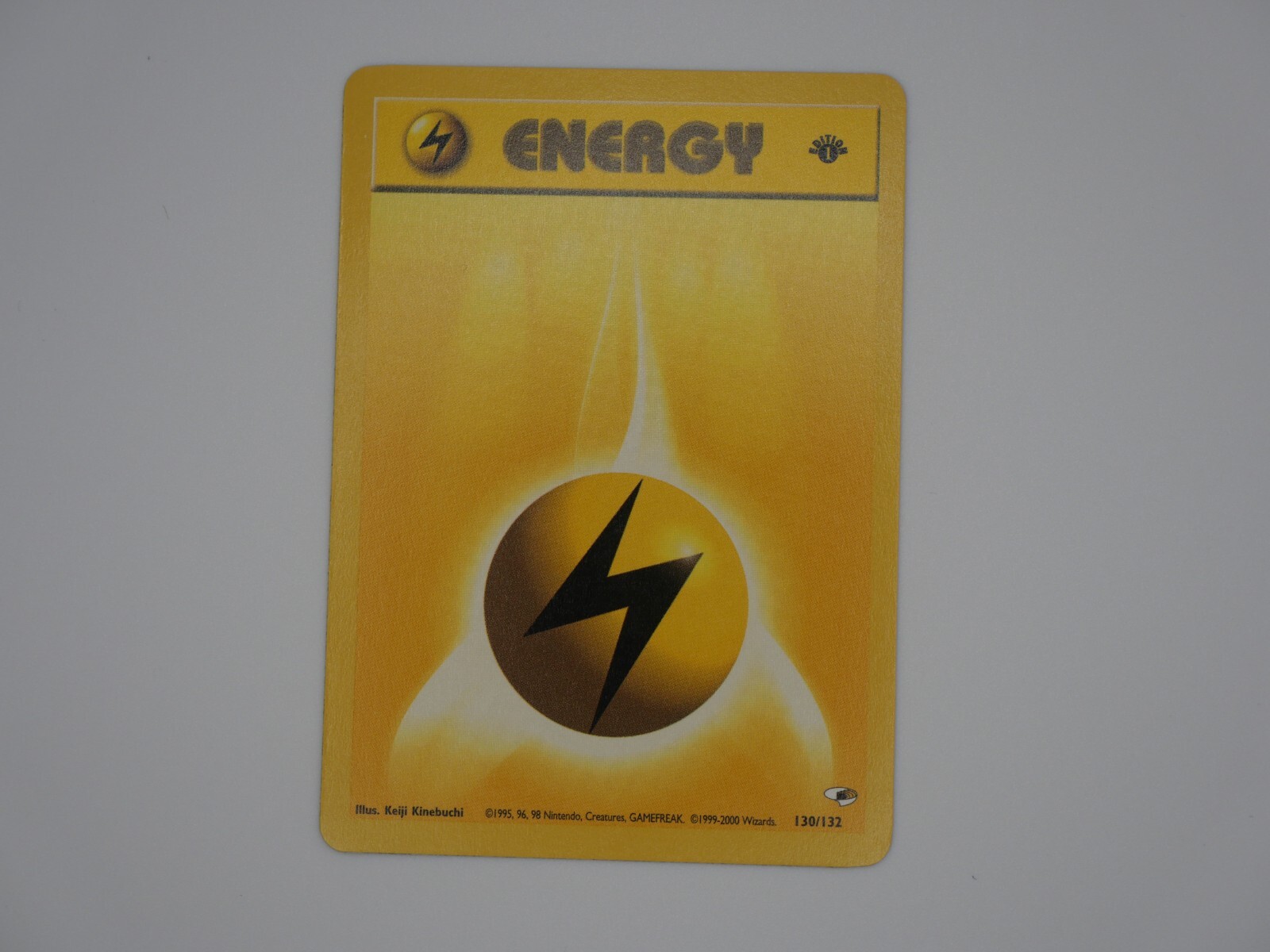 2000 Pokemon Gym Heroes 1st Edition Lightning Energy #130/132 MINT