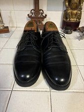 UNION Black Leather Oxford Work Shoes Postman Vintage MADE in USA 1950s 60s 10 D