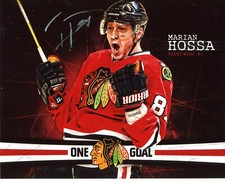 Marian Hossa  Autographed 8x10 Chicago Blackhawks   # S278